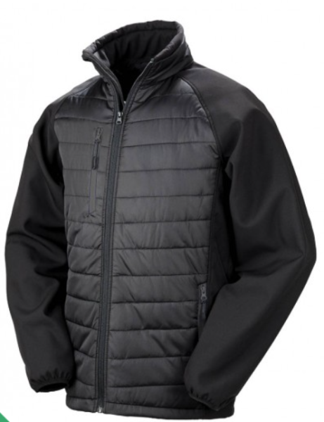 Compass Padded Softshell Jacket Black/Black